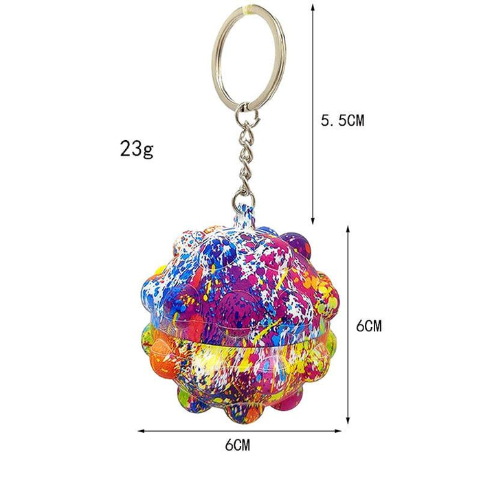 Vent Toy Pop It Fidget decompression Ball Keychain Toys