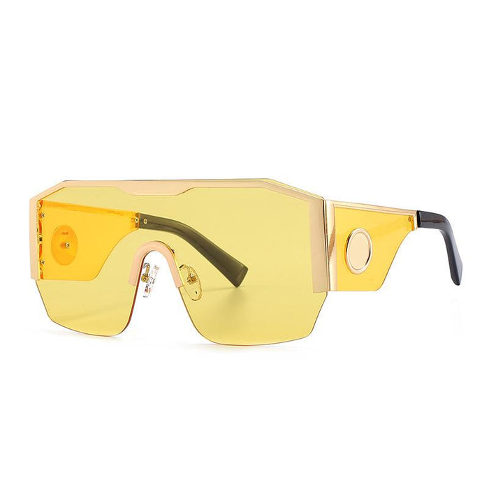 Large frame head conjoined sheet metal men's and women's Sunglasses