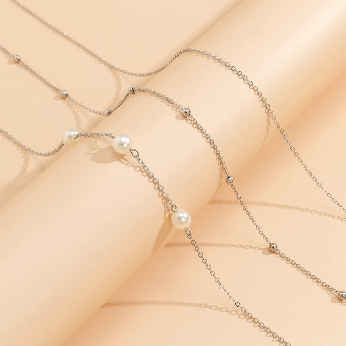 Simple Beaded Woven Sexy Waist Chain Suit