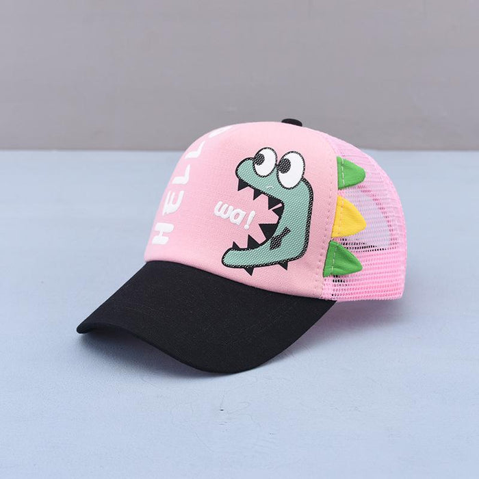 Summer Outdoor Children's Cartoon Dinosaur Net Cap