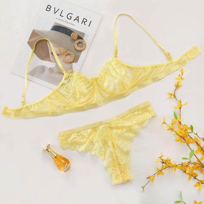 Women's Sexy Lingerie Fashion Lace Push Up Underwear Set