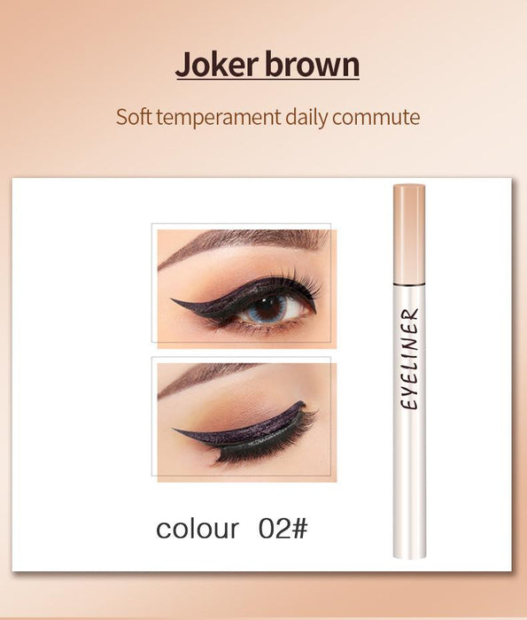 Waterproof and oil proof 6 colour Eyeliner