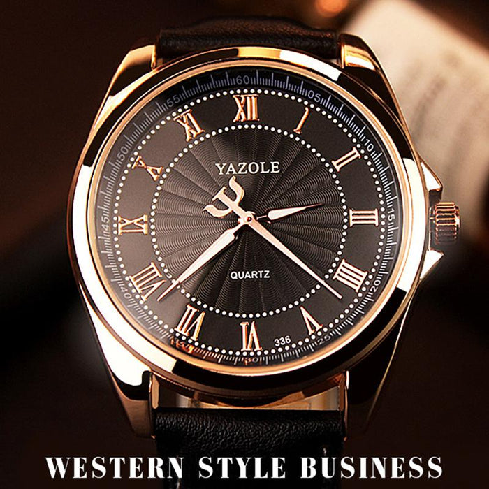 Top Brand Luxury Yazole Watch Man Roman Scale Male Quartz Watch Business Men's Watch