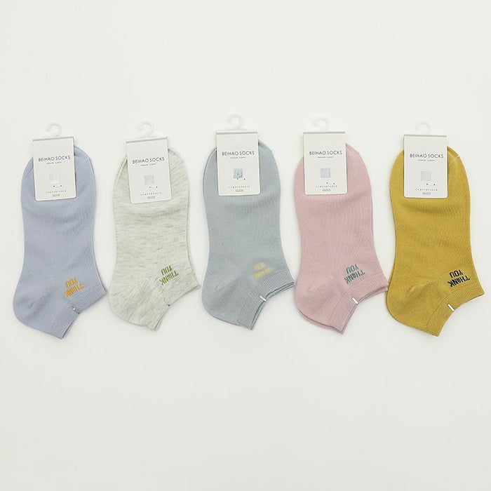 New Men's and Women's Low-top Socks Cotton Boat Socks