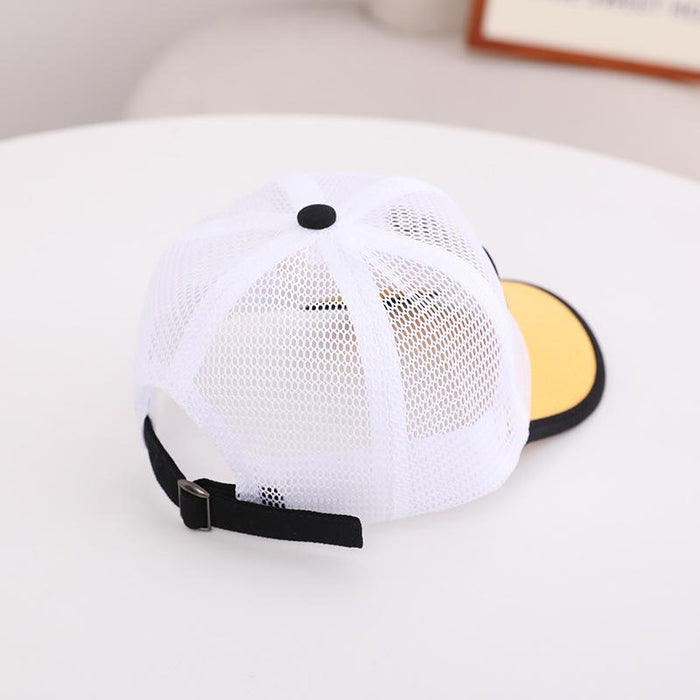 Summer GOOD Smiley Kids Mesh Sunshade Mesh Cap