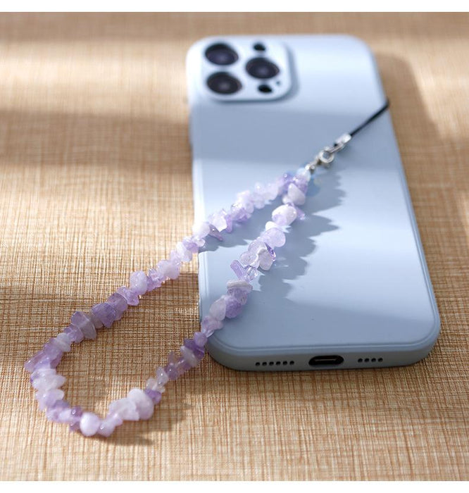 Natural Stone Mobile Phone Bead Hanging Rope