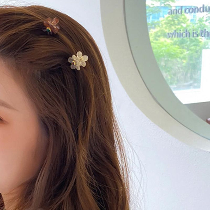 Transparent broken hair bangs clip