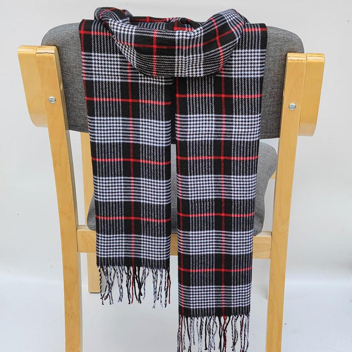 Classic Lattice Soft Scarf Cashmere Plaid Scarves