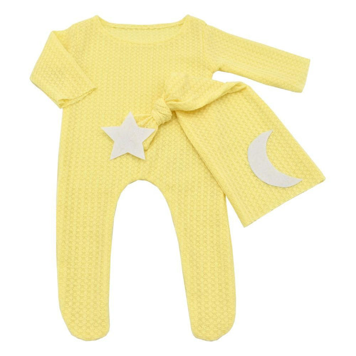 Two Piece Star Moon Knitted Jumpsuit