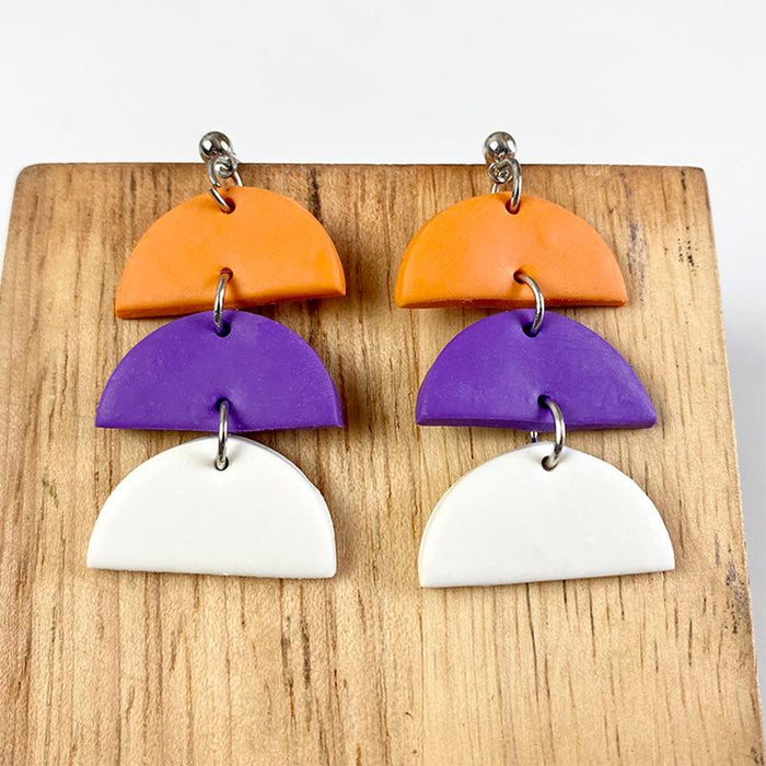 Alien Butterfly Tassel Love Pumpkin Moon Clay Earrings Earrings
