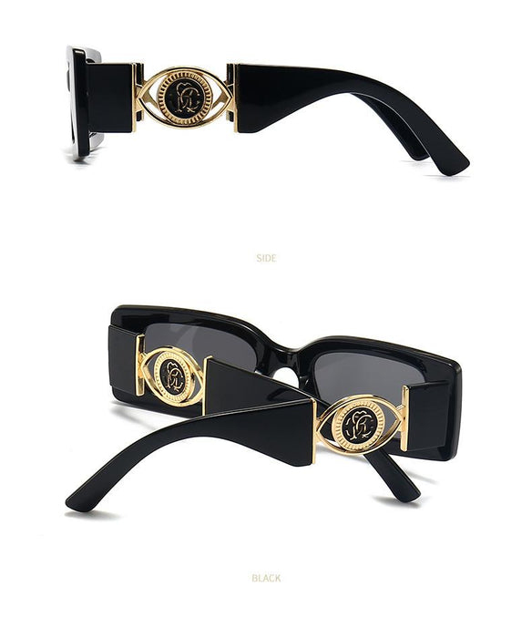 Small frame square sunglasses and sunglasses
