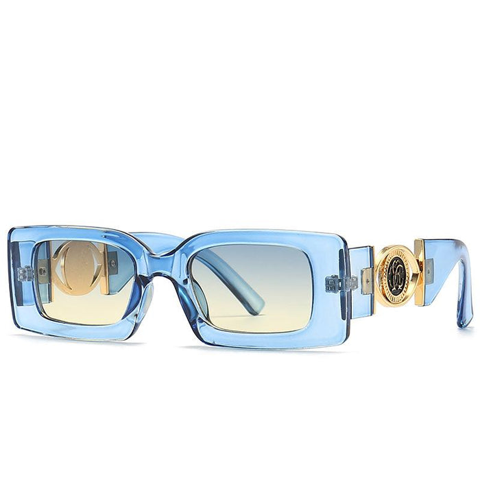 Small frame square sunglasses and sunglasses