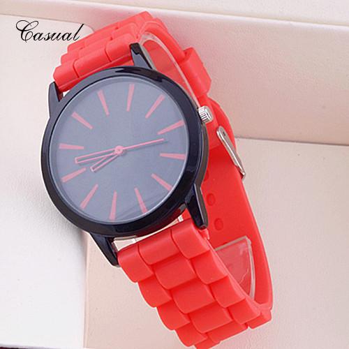 Silicone Watch Geneva Women Quartz Wristwatch