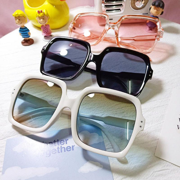 Retro Square Large Frame UV Proof Sunglasses