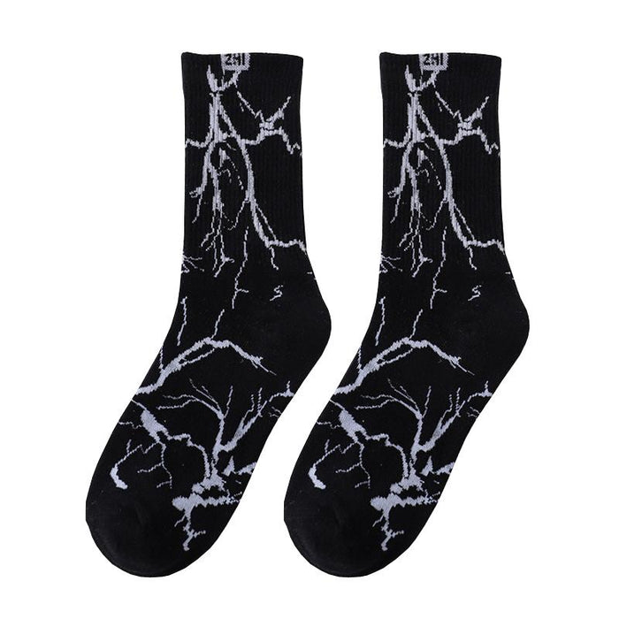 Cotton Men's Cartoon Pattern Hip Hop Socks