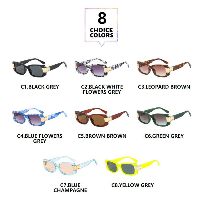 Modern retro square Sunglasses