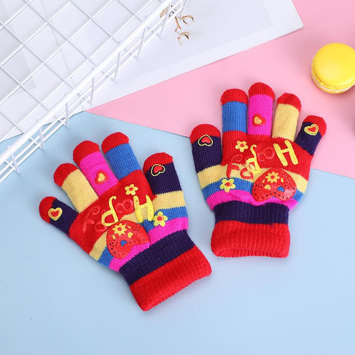 Children's Gloves Thickened Warm Gloves