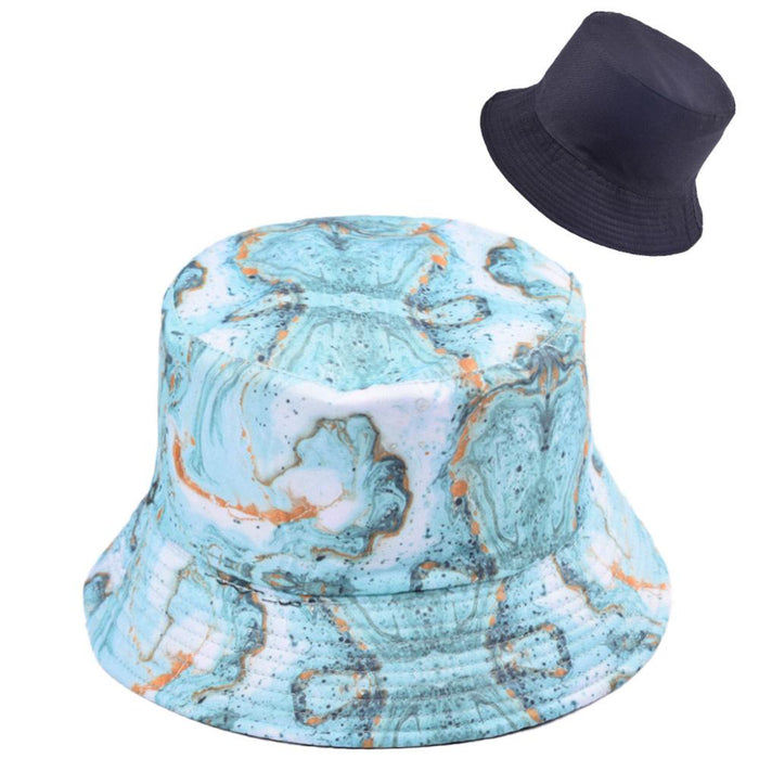 Rendering Printed Fisherman Hat Fashion Sunshade Wide-brimmed Cap