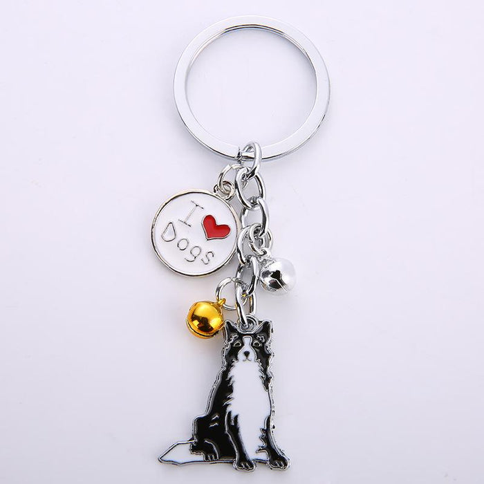 Creative Pet Dog Metal Keychain