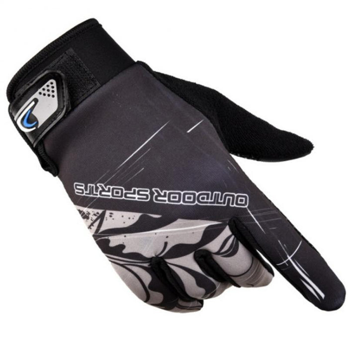 Full Finger Bike Gloves Breathable Anti-shock Non-slip Fishing