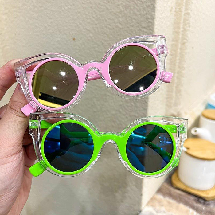 Children's Sunglasses hollow frame double frame children's glasses