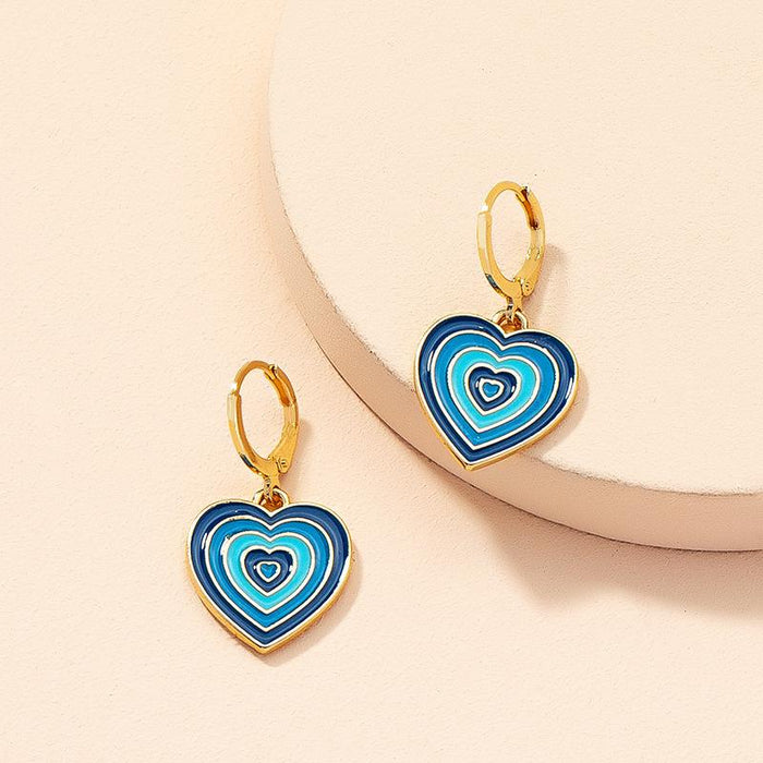 New Retro Simple Fashion Love Earrings