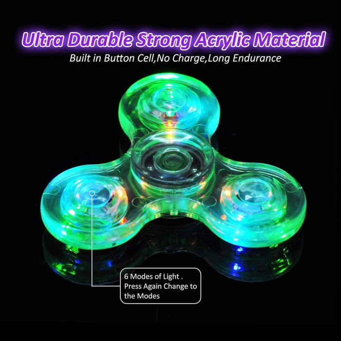 Glowing LED Light Finger Stress Relief Toy