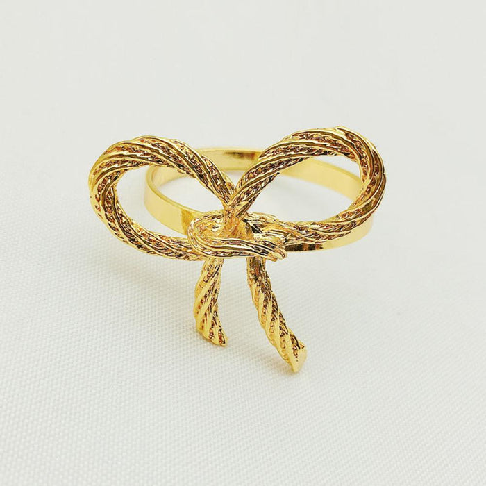 High-quality Cute Bow Pattern Napkin Ring For Bar Christmas Decoration