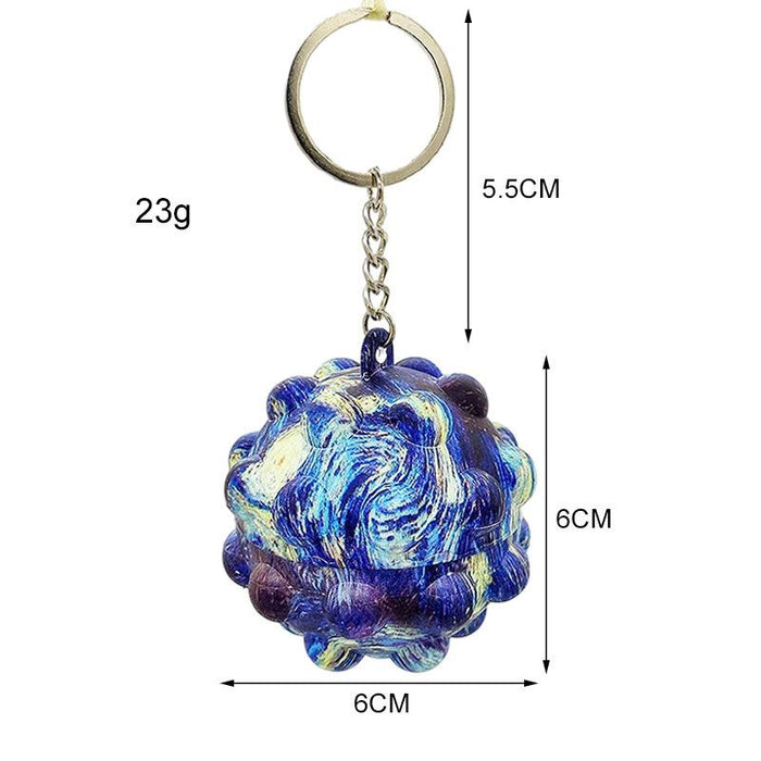Vent Toy Pop It Fidget decompression Ball Keychain Toys