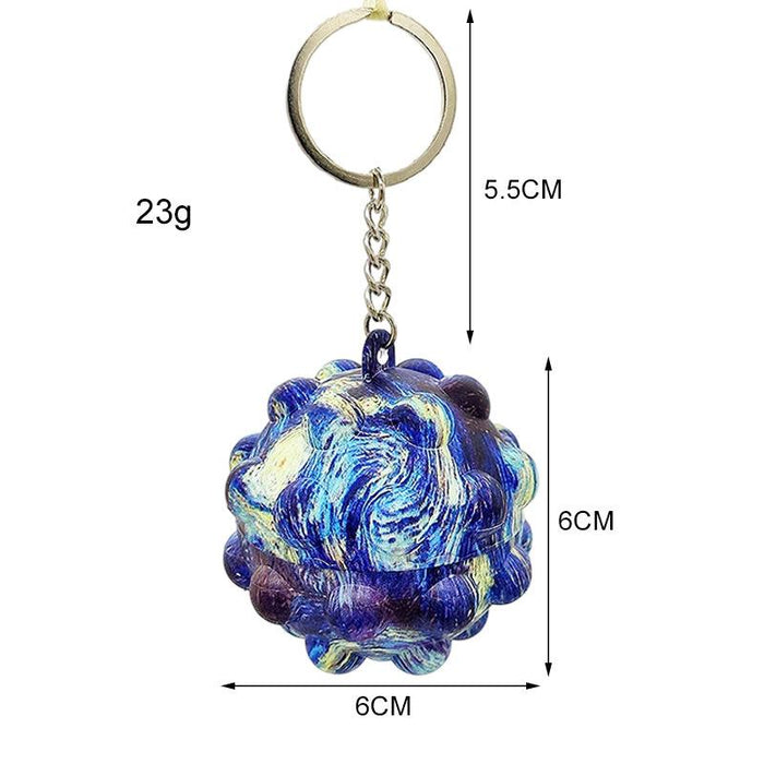 Vent Toy Pop It Fidget decompression Ball Keychain Toys