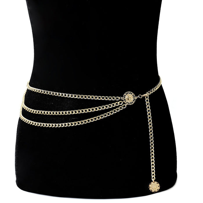 Fashion Retro National Style Body Chain Female Waist Chain