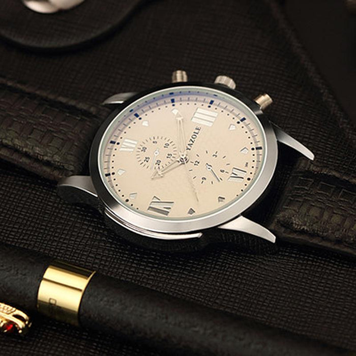Relogio Masculino Brand YAZOLE Quartz Watch Casual Business Unique Male Wristwatches