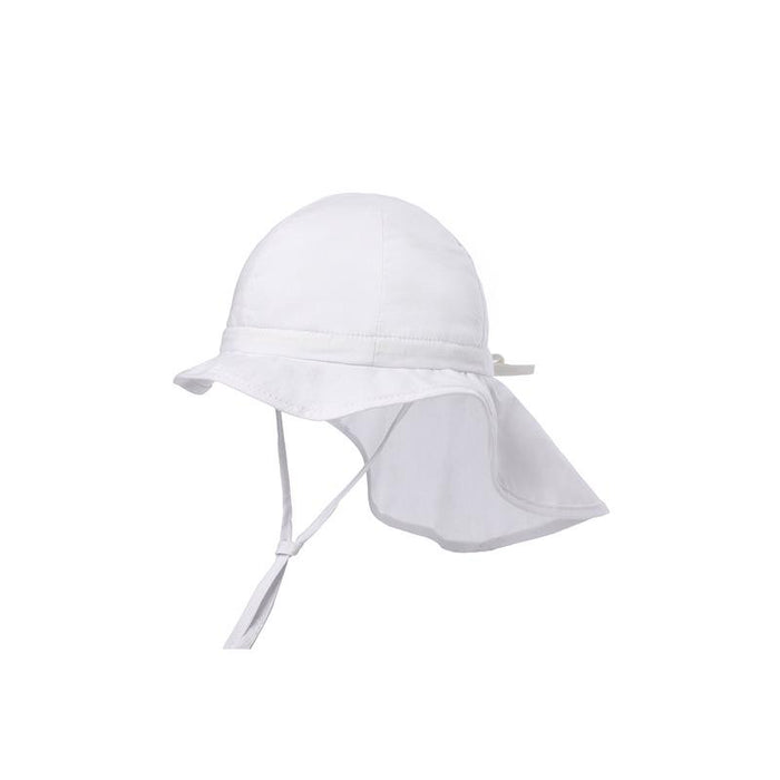 White Ruffled Outdoor Sunscreen Thin Children's Fisherman Hat