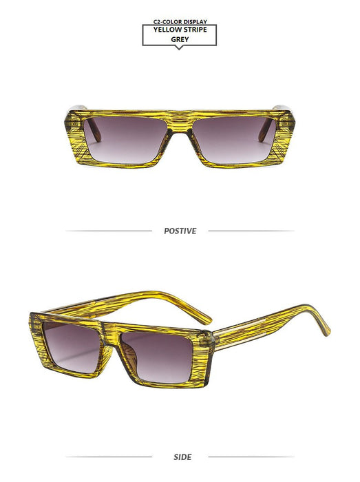 Square small frame sunglasses