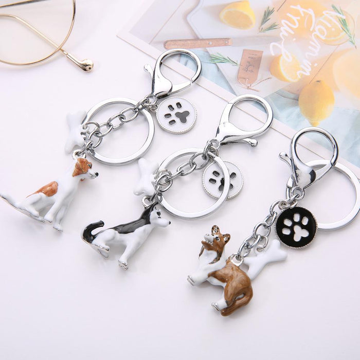 Creative Three-dimensional Pet Dog Keychain Accessories