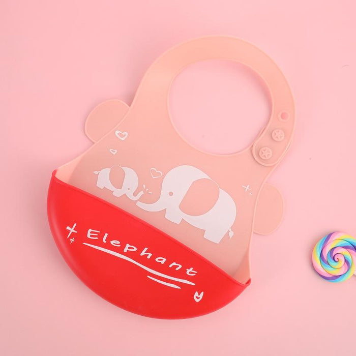Baby Silicone Bib Waterproof Super Soft Children's Saliva Bag
