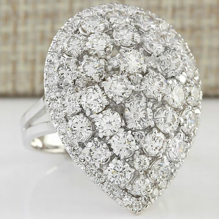 Luxury Women's Drop White Zircon Butterfly Bridal Rings