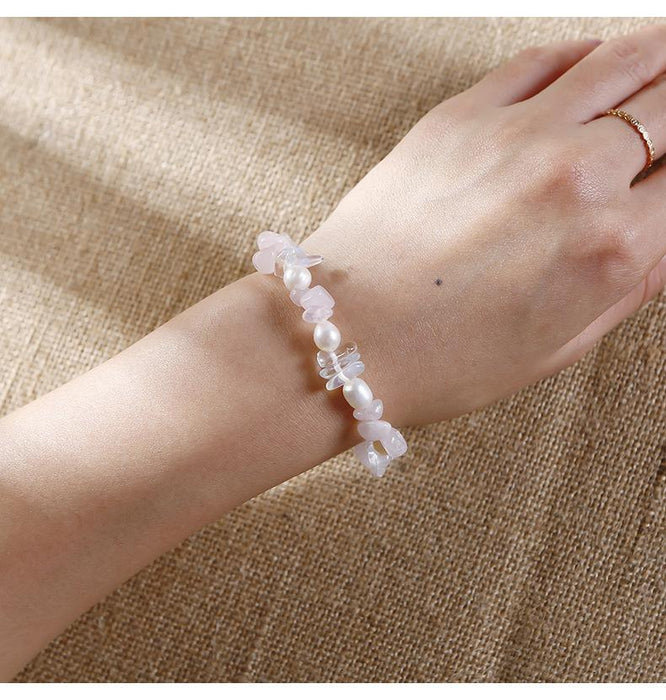 Handmade Agate Crystal Beaded Bracelet