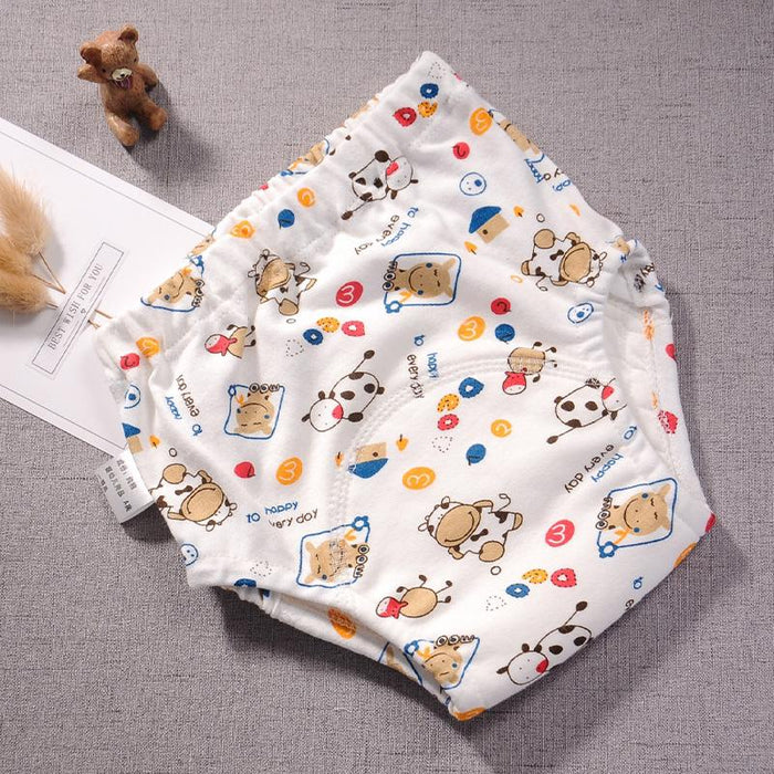 Baby Reusable 6 Layers Waterproof Cotton Breathable Diapers
