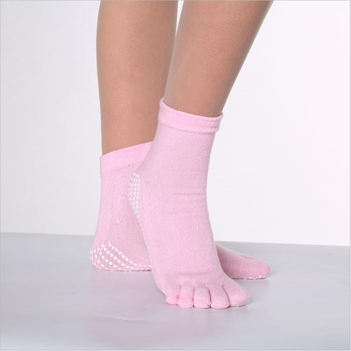 Cotton Yoga Cute Five-finger Socks