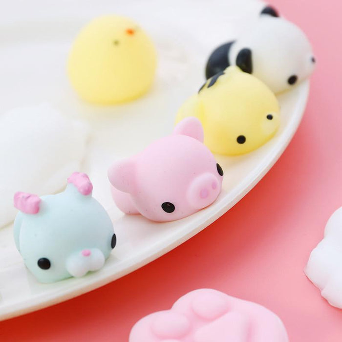 Kawaii Mochi Squishy Pack Animal Antistress Ball Squeeze Toys