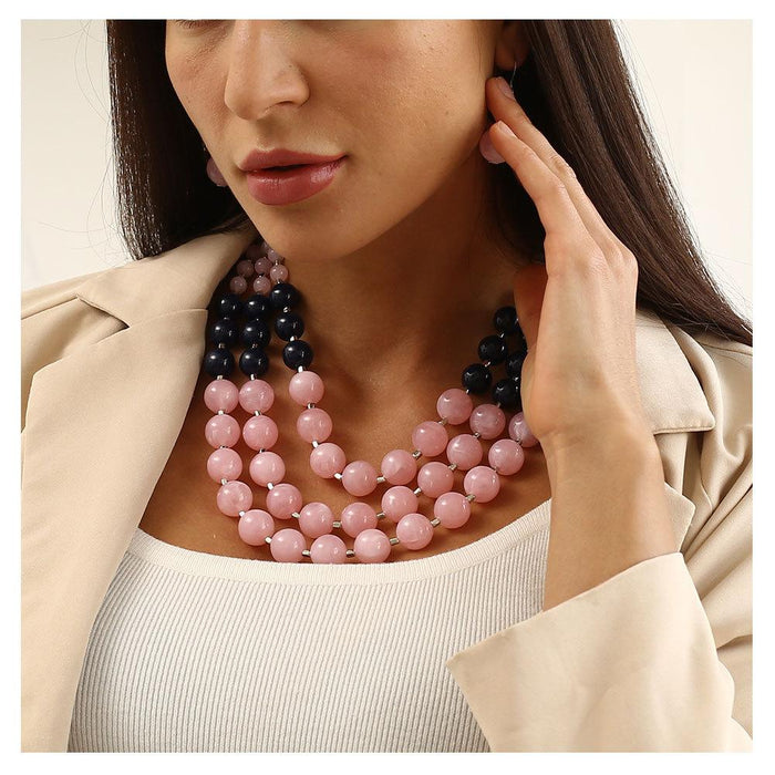 Women's Jewelry Fashion Simple Beaded Multi-layer Necklace Accessories