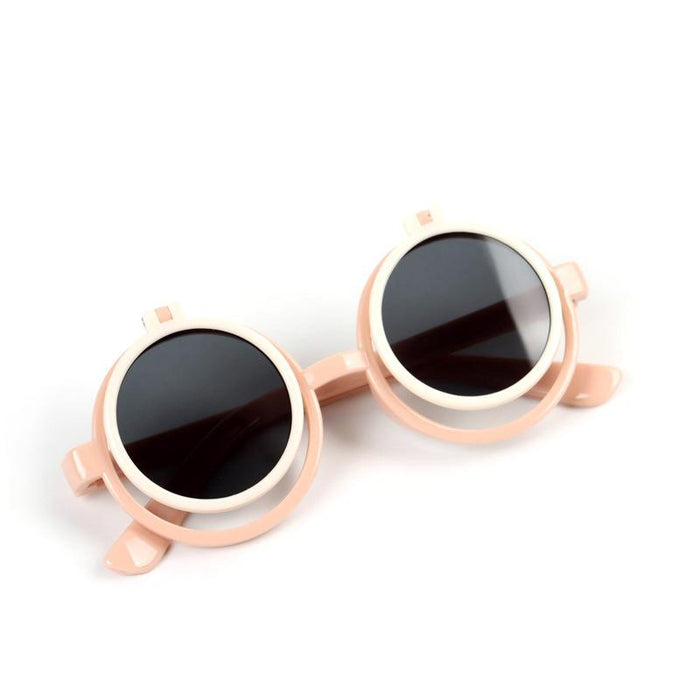 Children's Sunglasses flip round frame glasses