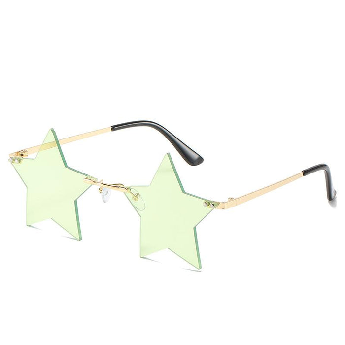 Pentagonal Star Sunglasses Women's Frameless Sunglasses