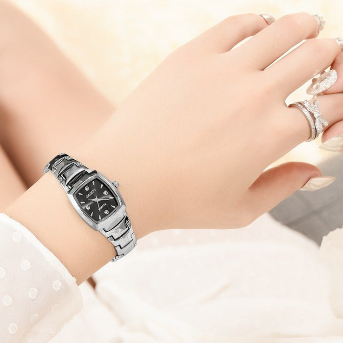 Stainless Steel Fashion Ladies Watches Quartz Elegant Luxury Wristwatch