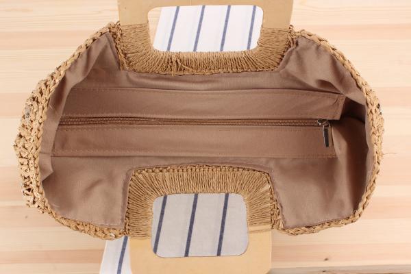 Lightweight Portable Straw Woven Large-capacity Bag