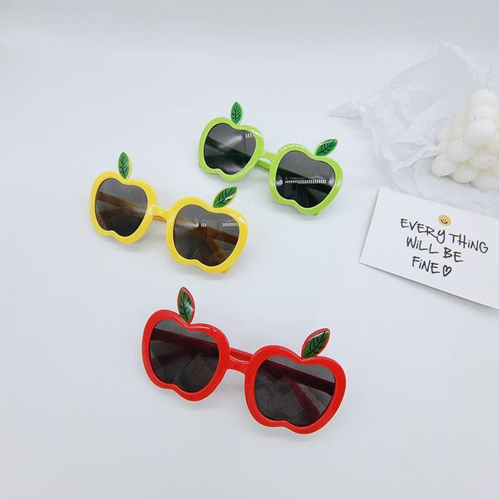 Cute Cartoon Apple Children's Anti Ultraviolet Sunglasses