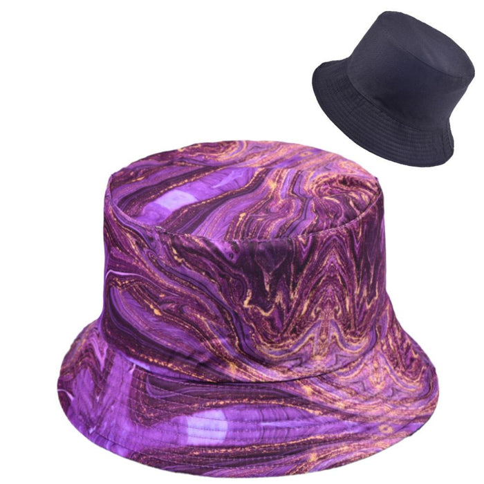 Rendering Printed Fisherman Hat Fashion Sunshade Wide-brimmed Cap