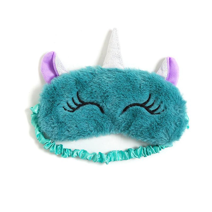 Cartoon Cute Plush Shading Unicorn Blindfold Eye Mask