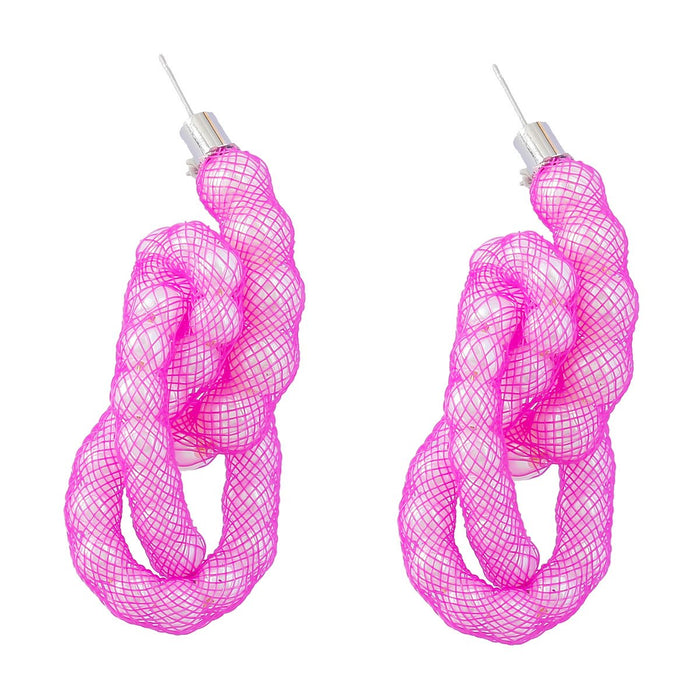 Bohemian Fashion Design Woven Bead Earrings